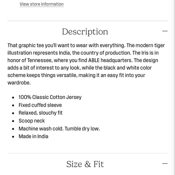 Able clothing Gloria T shirt. - Picture 4 of 4